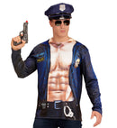 Police Officer  Photorealistic Sublimation Printed Long Sleeve T-Shirt 
