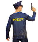 Police Officer  Photorealistic Sublimation Printed Long Sleeve T-Shirt 