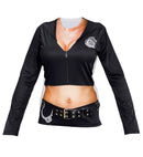 Police Officer  Photorealistic Sublimation Printed Long Sleeve T-Shirt 