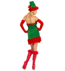 Santa'S Little Helper Elf  Dress, Belt, Hat 