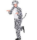 Funny Dalmatian  Hooded Jumpsuit With Mask 
