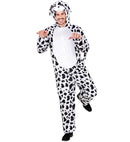 Funny Dalmatian  Hooded Jumpsuit With Mask 