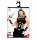 Knight  Hooded Dress, Arm Bands 