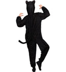Funny Cat  Hooded Jumpsuit With Mask 