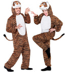 Funny Tiger  Hooded Jumpsuit With Mask 