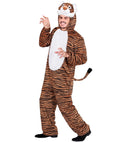 Funny Tiger  Hooded Jumpsuit With Mask 