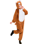 Funny Bear  Hooded Jumpsuit With Mask 