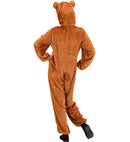 Funny Bear  Hooded Jumpsuit With Mask 