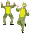 Funny Frog  Hooded Jumpsuit With Mask 