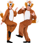 Funny Fox  Hooded Jumpsuit With Mask 