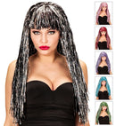 Holographic Bicolor Space Wig In Box - 6 Colors Ass.: Pink, Light Blue, Black, Blue, Green, Red