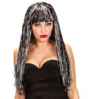 Holographic Bicolor Space Wig In Box - 6 Colors Ass.: Pink, Light Blue, Black, Blue, Green, Red