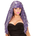Holographic Bicolor Space Wig In Box - 6 Colors Ass.: Pink, Light Blue, Black, Blue, Green, Red