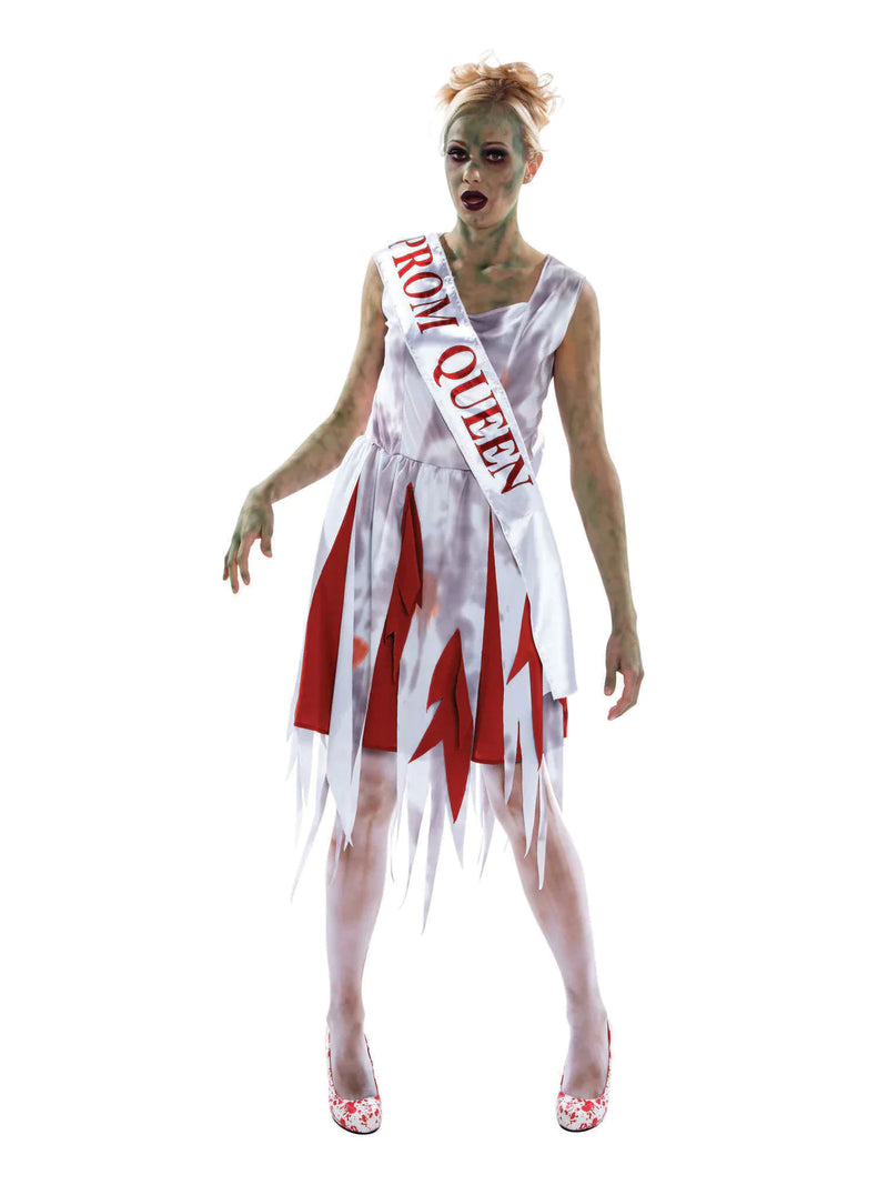 Horror Prom Queen Adult Zombie Lady Costume