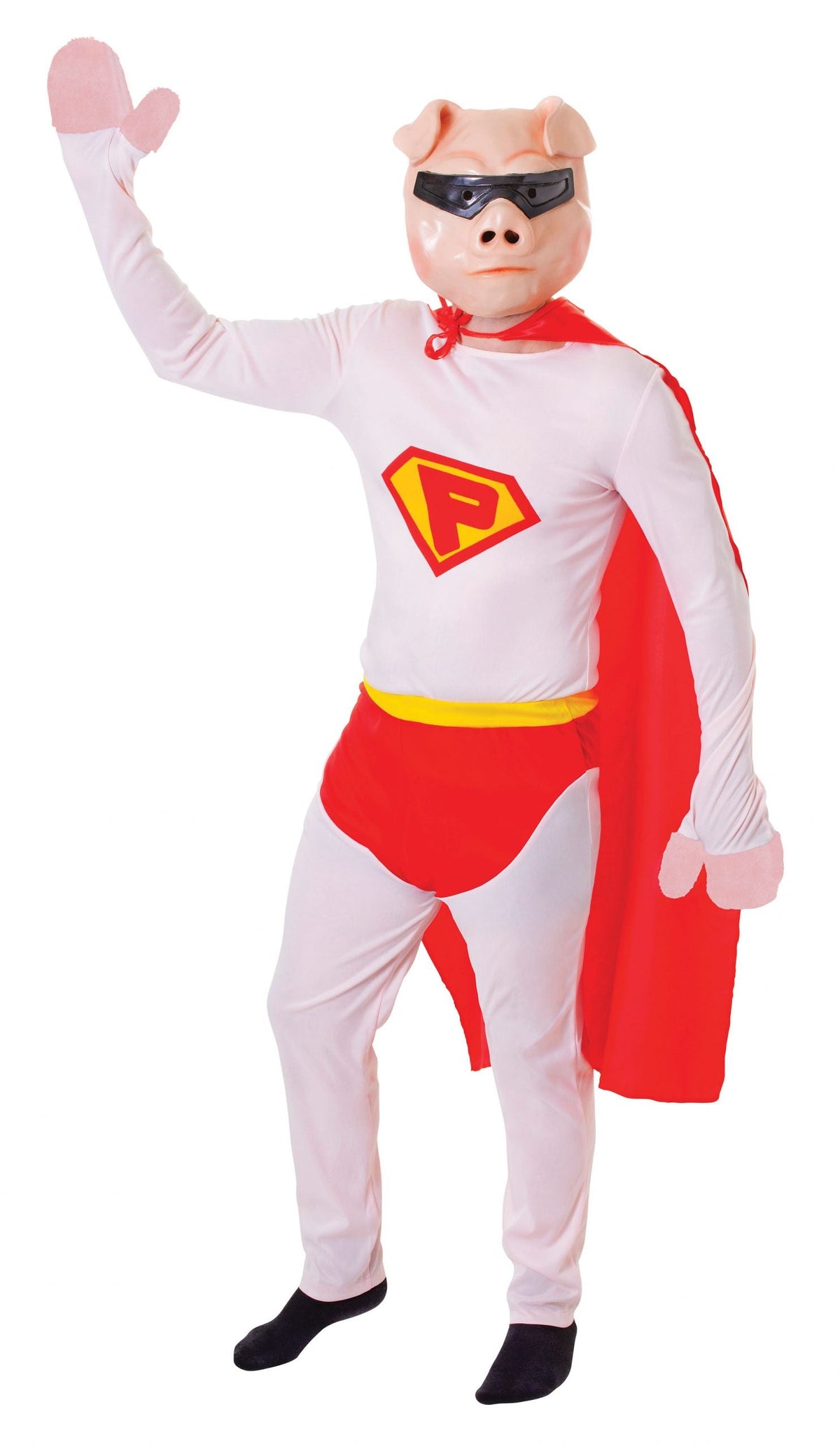 Mens Super Pig + Mask Adult Costume Male Chest Size 44 Mens Super Pig + Mask Adult Costume Male Chest Size 44