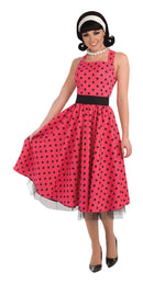 Womens Pretty In Polkadots Dress Adult Costume Female Halloween_1 AC530