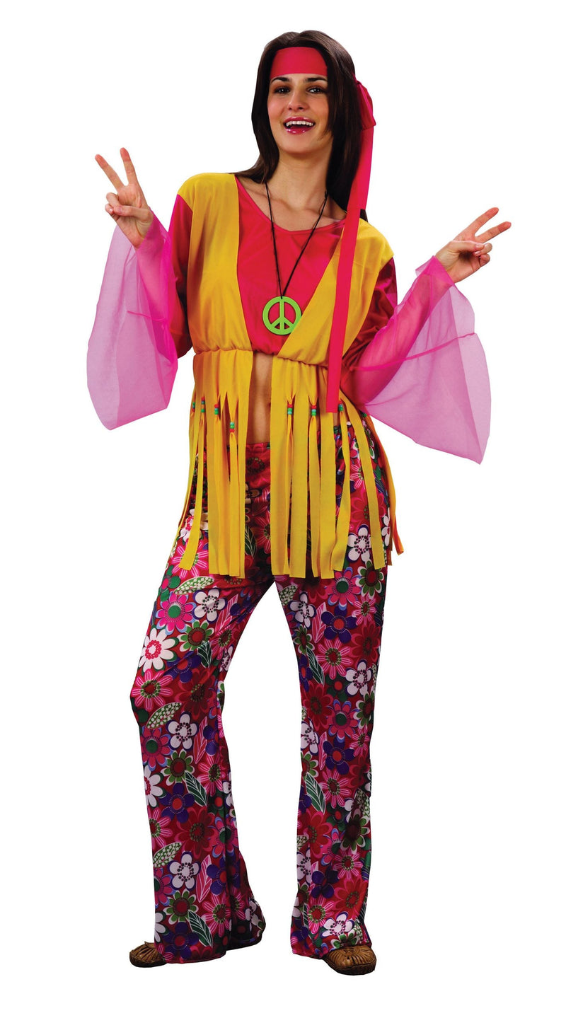 Womens Hippy Woman Budget Adult Costume Female Halloween_1 AC590