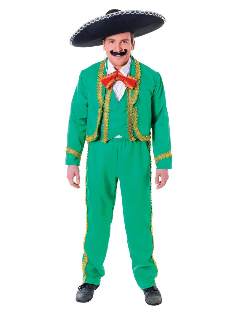 Mexican Man Adult Costume Green Suit