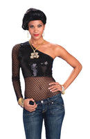 Womens Hip Hop Mesh Top Female Adult Costume Halloween_1 AC993