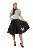 Poodle Dress White Black_1 AF052