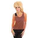 80s Orange Mesh Top_1 AF108