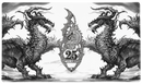 Dragon Shield 25th Anniversary Playmat + Tube