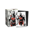 Dual Matte Art Standard Sleeves - Superman Core (Red/White) (100 ct.) 1