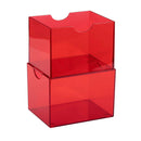UNIT Dragon Shield Strongbox 100 Card Deck Box Clear Red Gaming Accessory by Arcane Tinmen 6
