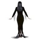 Addams Family Morticia Long Black Dress and Black Wig Halloween Costume 2