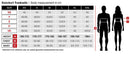 Widmann Adult Tracksuit Size Chart