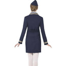 Airways Attendant Air Hostess Costume Adult Blue 2