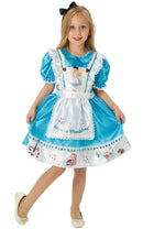 Alice in Wonderland Girls Costume Satin Blue 1