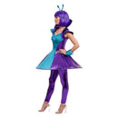 Alien Lady Costume Adult Blue Purple Dress 3