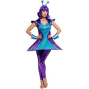 Alien Lady Costume Adult Blue Purple Dress 1