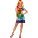 All That Glitters Pride Costume Adult Dress Rainbow Colours 1
