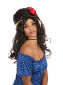 Amy Winehouse Wig Rehab Black Beehive Hairstyle 2