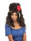 Amy Winehouse Wig Rehab Black Beehive Hairstyle 1
