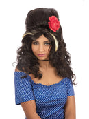 Amy Winehouse Wig Rehab Black Beehive Hairstyle 1