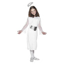 Angel Costume Kids Nativity White Dress with Halo 2
