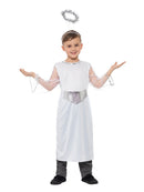 Angel Costume Kids Nativity White Dress with Halo 3