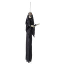 Animated Hanging Skeleton Decoration Adult Black Robes 1