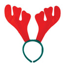 Antler Headband Felt Red Green Reindeer Horns 1