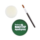 Aqua Makeup Green 15 With Sponge +brush Make Up Unisex 1