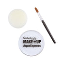 Aqua Makeup White 15 With Sponge + Brush Make Up Unisex 1