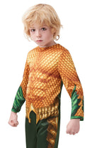 Aquaman Costume Kids Gold Jumpsuit 4
