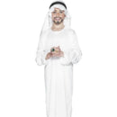 Arabian Costume Kids White Robe Headpiece 1