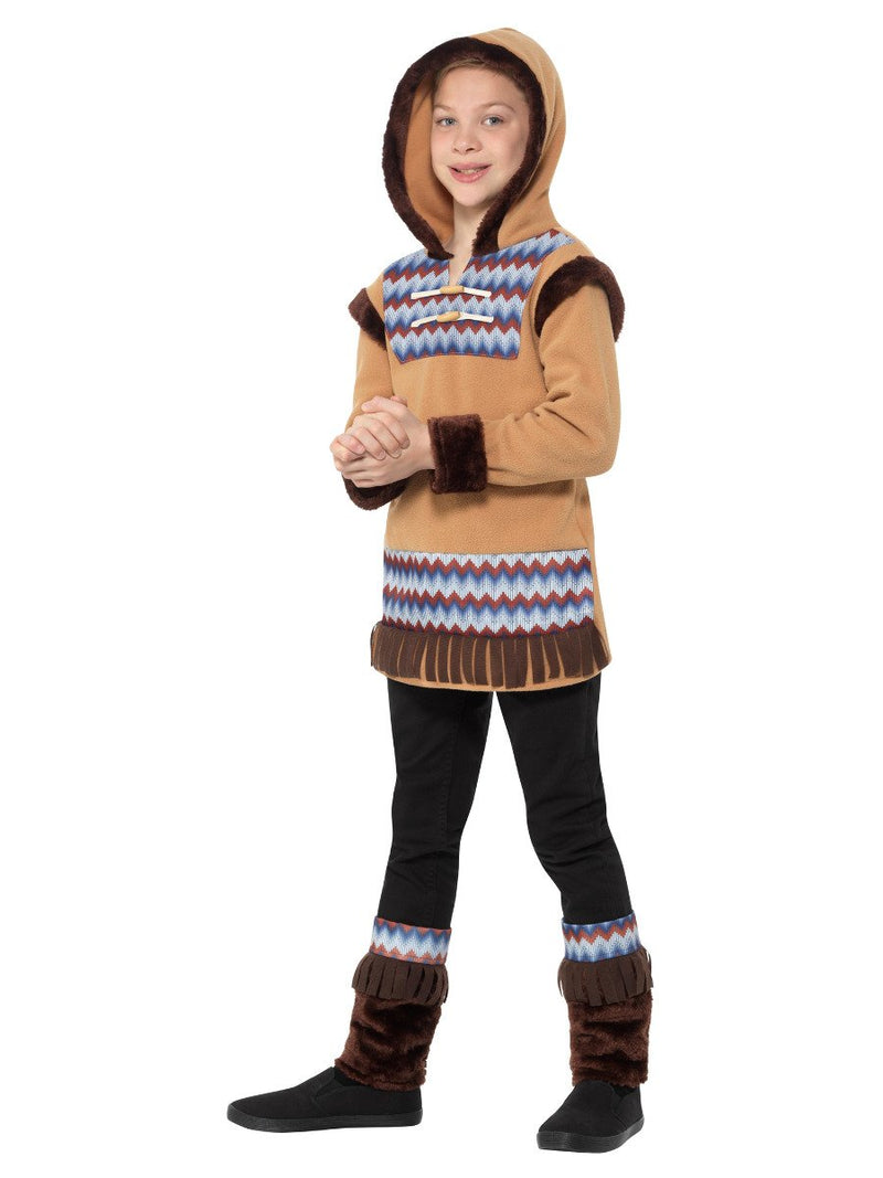 Arctic Boy Costume Brown Child Eskimo Fleece_2