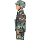 Army Boy Costume Kids Camo Soldier Top Trousers Parachute Bag 2