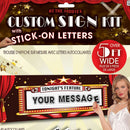 At The Movies Custom Sign Kit Party Decoration 3