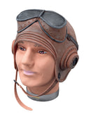 Mens Biggles Helmet Rubber Budget Costume Accessories Male Halloween_1 BA013